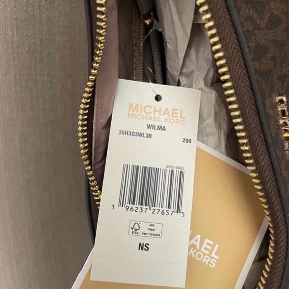 Michael kors Wilma Large Signature Logo Shoulder Bag brown - Picture 13 of 13